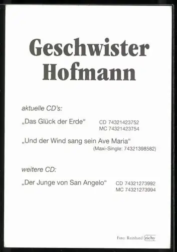 AK Musikerinnen Alexandra und Anita Hofmann in Lederhosen, Autograph