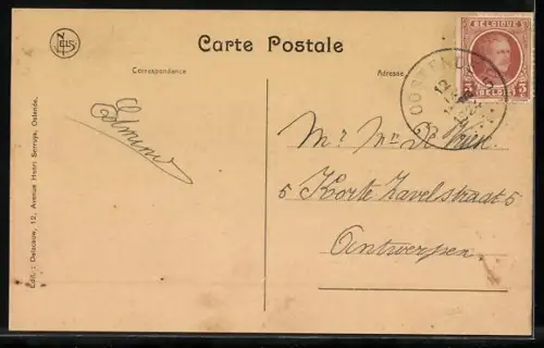 AK Ostende, embarquement pour l'angleterre, Hafenbild