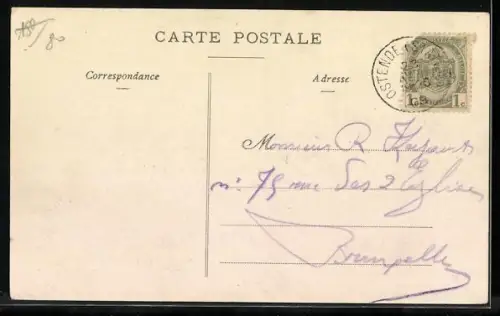 AK Ostende, Arrivée de la Malle