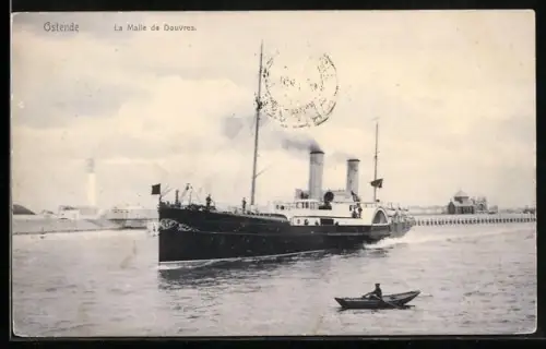 AK Ostende, La Malle de Douvres