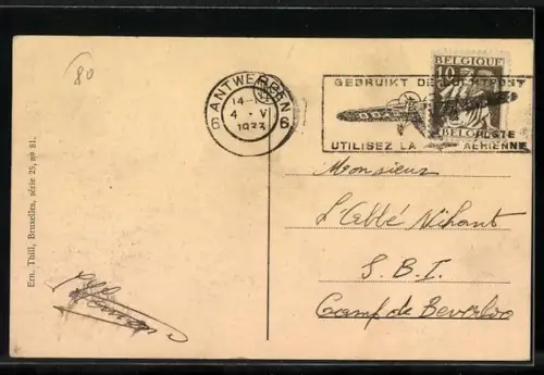 AK Anvers, Steamer dans le Port