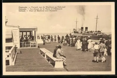 AK Ostende, Le départ de la Malle et l`Estacade