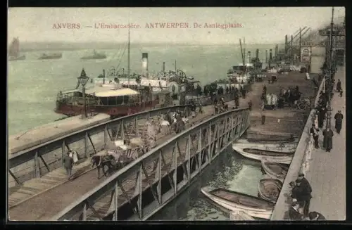 AK Anvers, L`Embarcadère