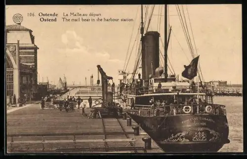 AK Ostende, La Malle au départ