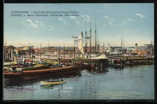 AK Anvers, Bassin Kattendyk, Entrée des Cales sèches