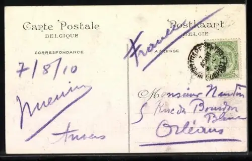 AK Anvers, Les Quais, vue vers la Ville