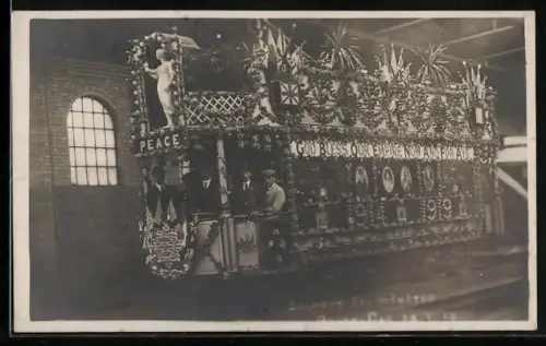 AK Salford, Peace Car 1918, Strassenbahn