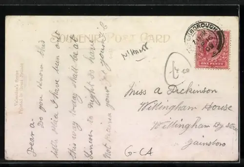 AK Walton, Street Scene with Tramway, Strassenbahn