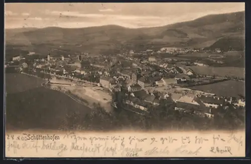 AK Schüttenhofen, Totalansicht