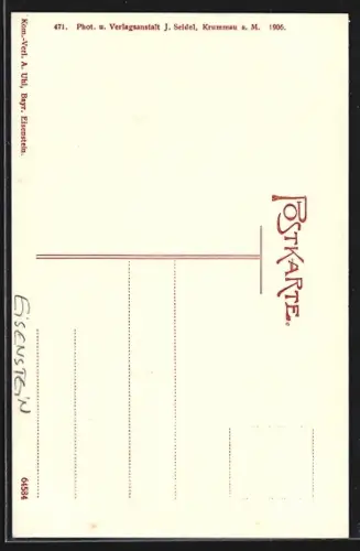 AK Eisenstein, Holzsteg an der Teufelsseewand