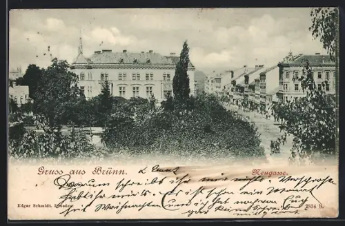 AK Brünn, Blick in die Neugasse