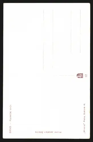 Künstler-AK Brünn / Brno, Rathaushof