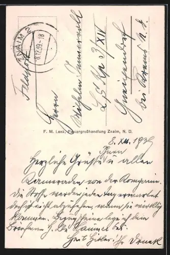 AK Znaim an der Thaya, Totalansicht mit Kirche vom Fluss aus