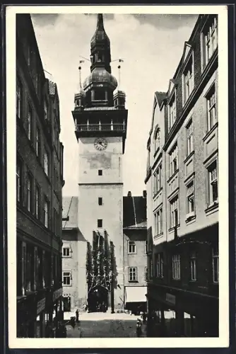 AK Brünn / Brno, Rathausturm, Radnicni vez