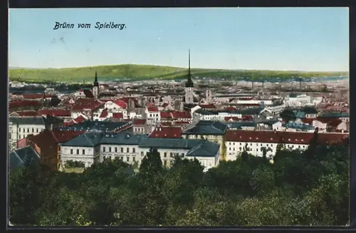AK Brünn, Totalansicht vom Spielberg aus