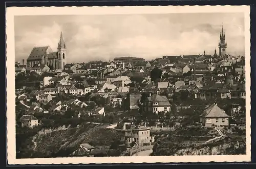 AK Znaim, Stadtpanorama