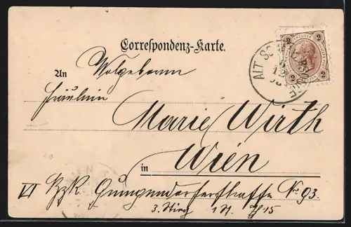 AK Znaim, Rabenstein und Schwimmschulen, Panorama