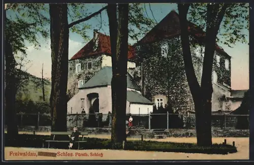 AK Freiwaldau /Schles., Fürstb. Schloss