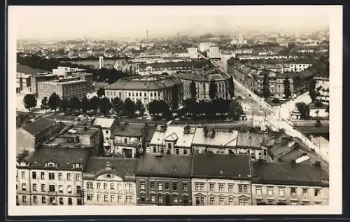AK Hradec Kralove, Totalansicht aus der Vogelschau