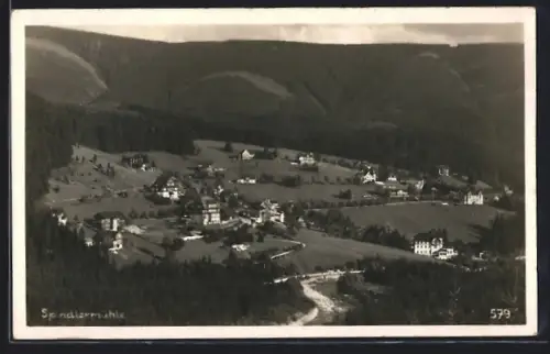 AK Spindlermühle, Gesamtansicht aus der Vogelschau