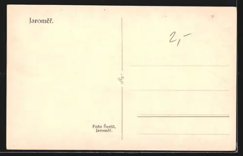 AK Jaromer, Totalansicht aus der Vogelschau