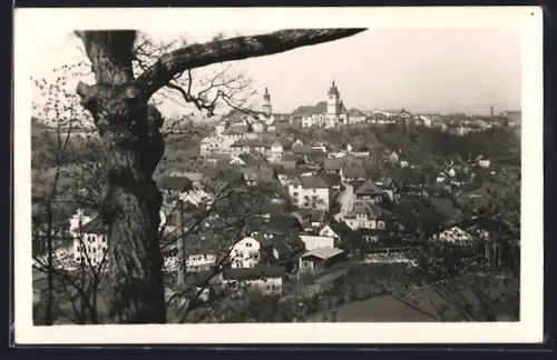 AK Neustadt Mettau, Totalansicht aus der Vogelschau