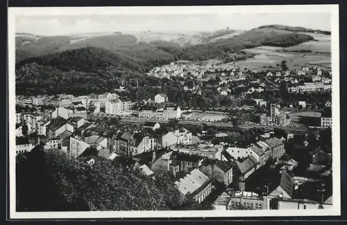 AK Nachod, Totalansicht aus der Vogelschau