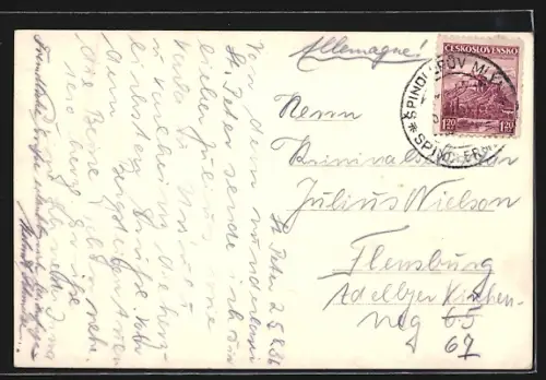 AK St. Peter, Ortsansicht mit Bergpanorama