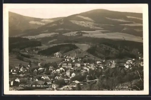 AK Freiheit i. B., Panoramablick auf den Ort