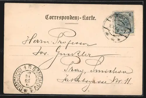 AK Troppau, Teilansicht aus der Vogelschau