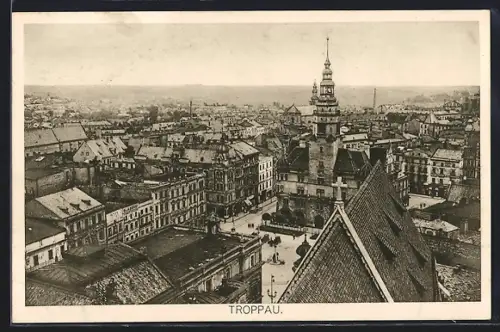 AK Troppau, Blick über die Stadt
