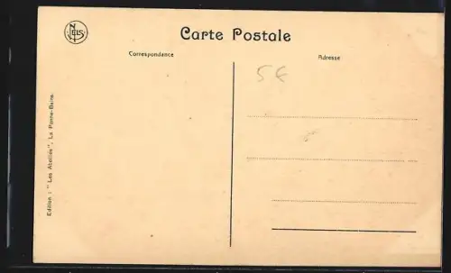 AK La Panne, Route dans les dunes vers le village