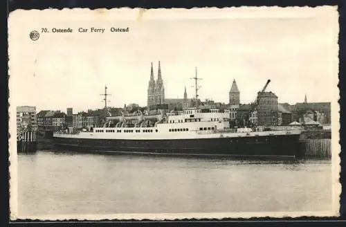 AK Ostende, Harbor with Car Ferry