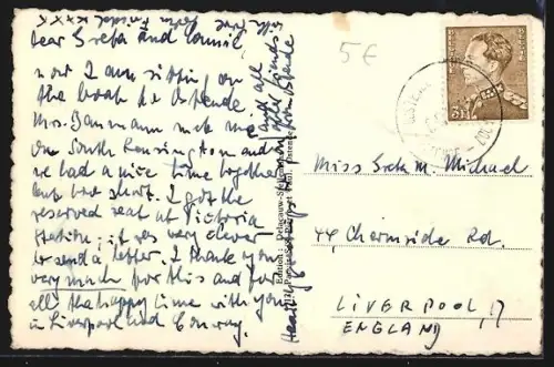 AK Ostende, Harbor with Car Ferry