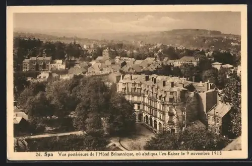 AK Spa, Vue posterieure de l`hotel Britannique