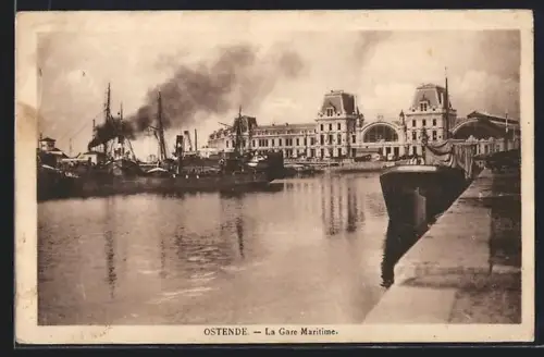 AK Ostende, La Gare Maritime