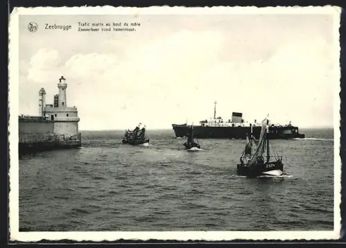 AK Zeebrugge, Zeeverkeer rond havenmuur