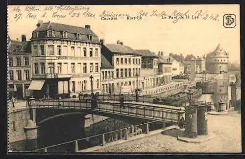 AK Courtrai, Le Pont de la Lys