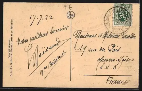 AK Grotte de Han, Le Boudoir de Proserpine