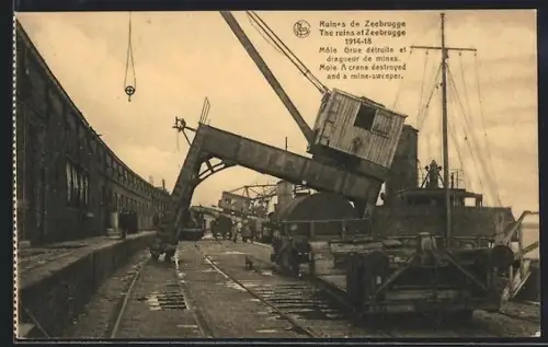 AK Zeebrugge, Ruines, Môle Grue