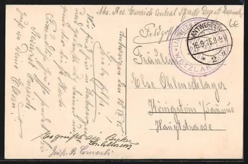 AK Anvers, Embarcadère et Musée du Steen