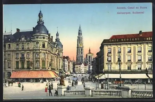 AK Anvers, Canal au Sucre