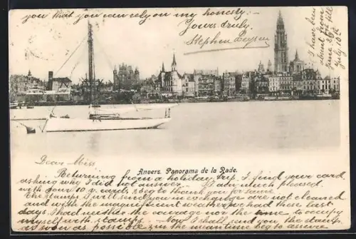 AK Anvers, Panorama de la Rade