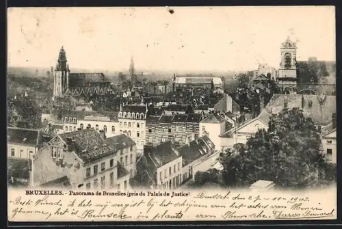 AK Bruxelles, Panorama pris du Palais de Justice