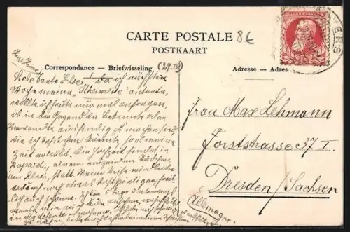 AK Anvers, Avant un départ pour le Congo, Animation au port