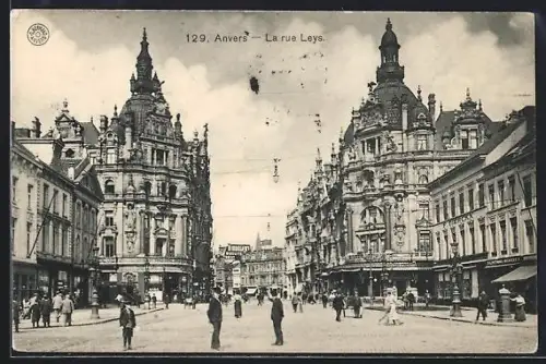 AK Anvers, La rue Leys, Strassenpartie