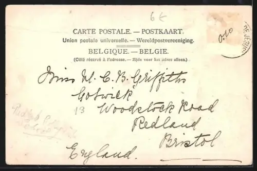 AK Anvers, La Banque Nationale, Construite de 1875 à 1880