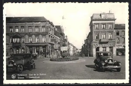 AK Tirlemont, Rue de la Station, Strassenpartie