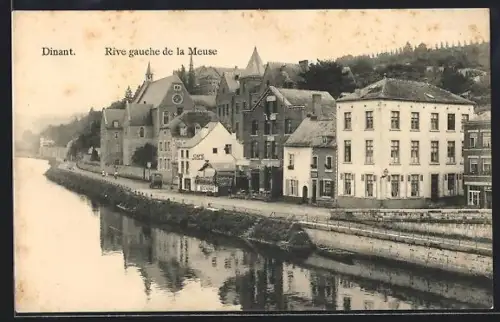 AK Dinant, Rive gauche de la Meuse
