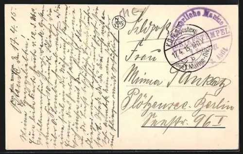 AK Ostende, Boulevard Van Iseghem et rue Royale